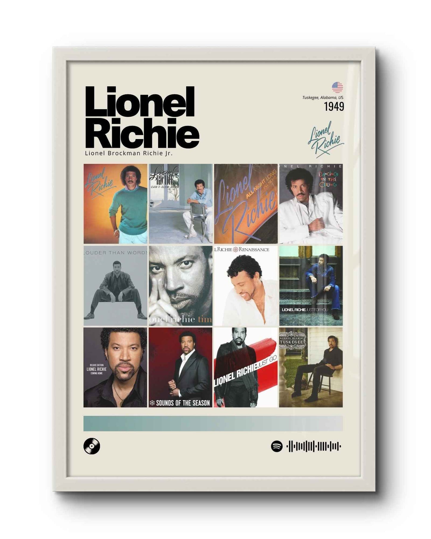 Quadro: Lionel Richie / Discografia (1949)
