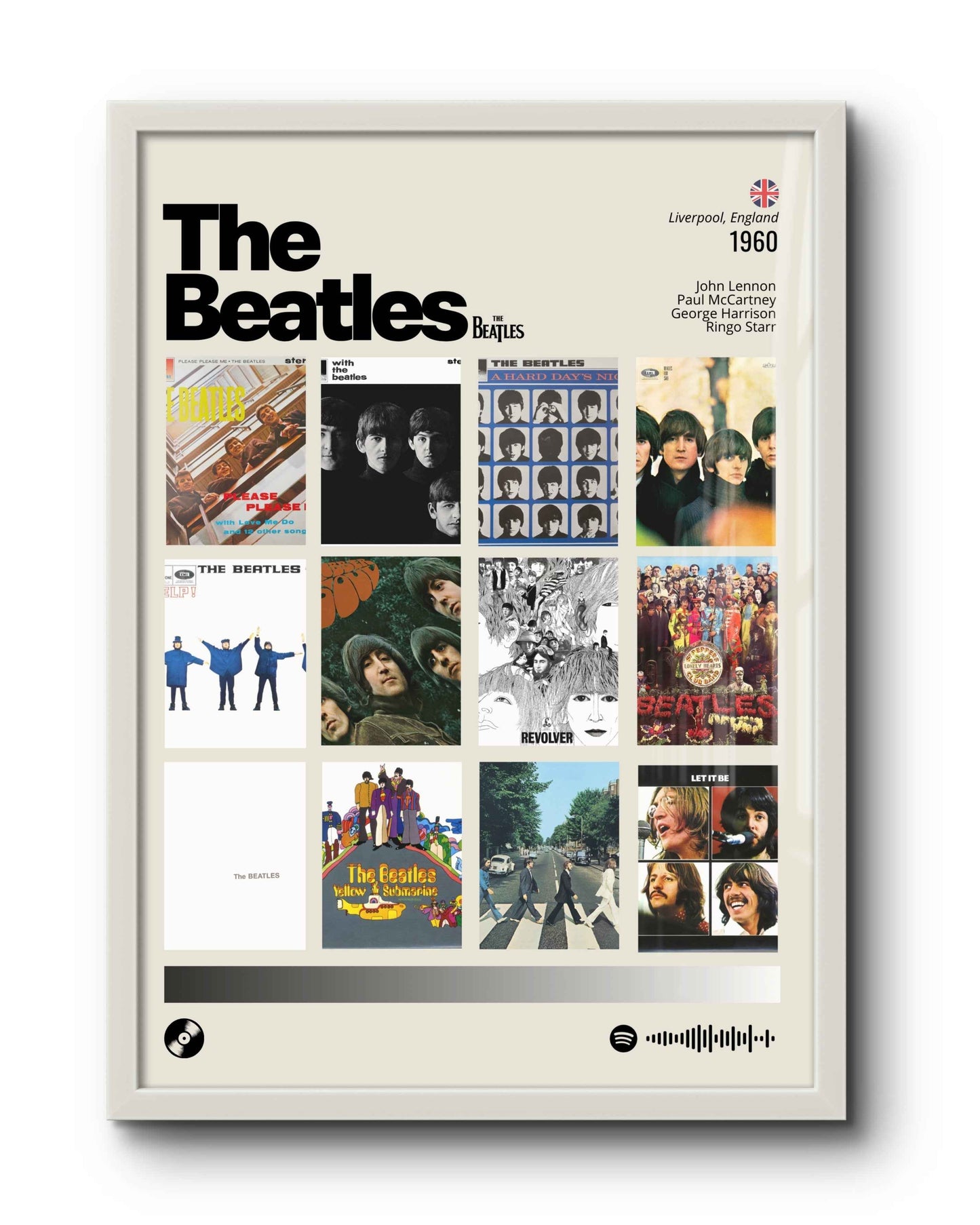 Quadro: The Beatles / Discografia (1960)
