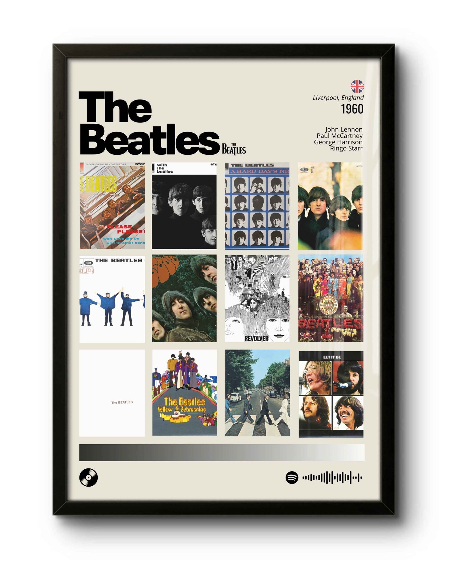 Quadro: The Beatles / Discografia (1960)
