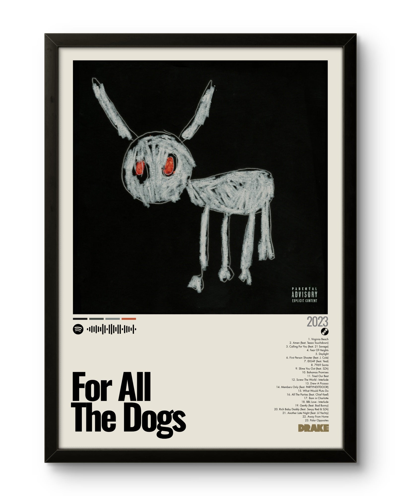 Quadro: For All The Dogs (2023) by Drake