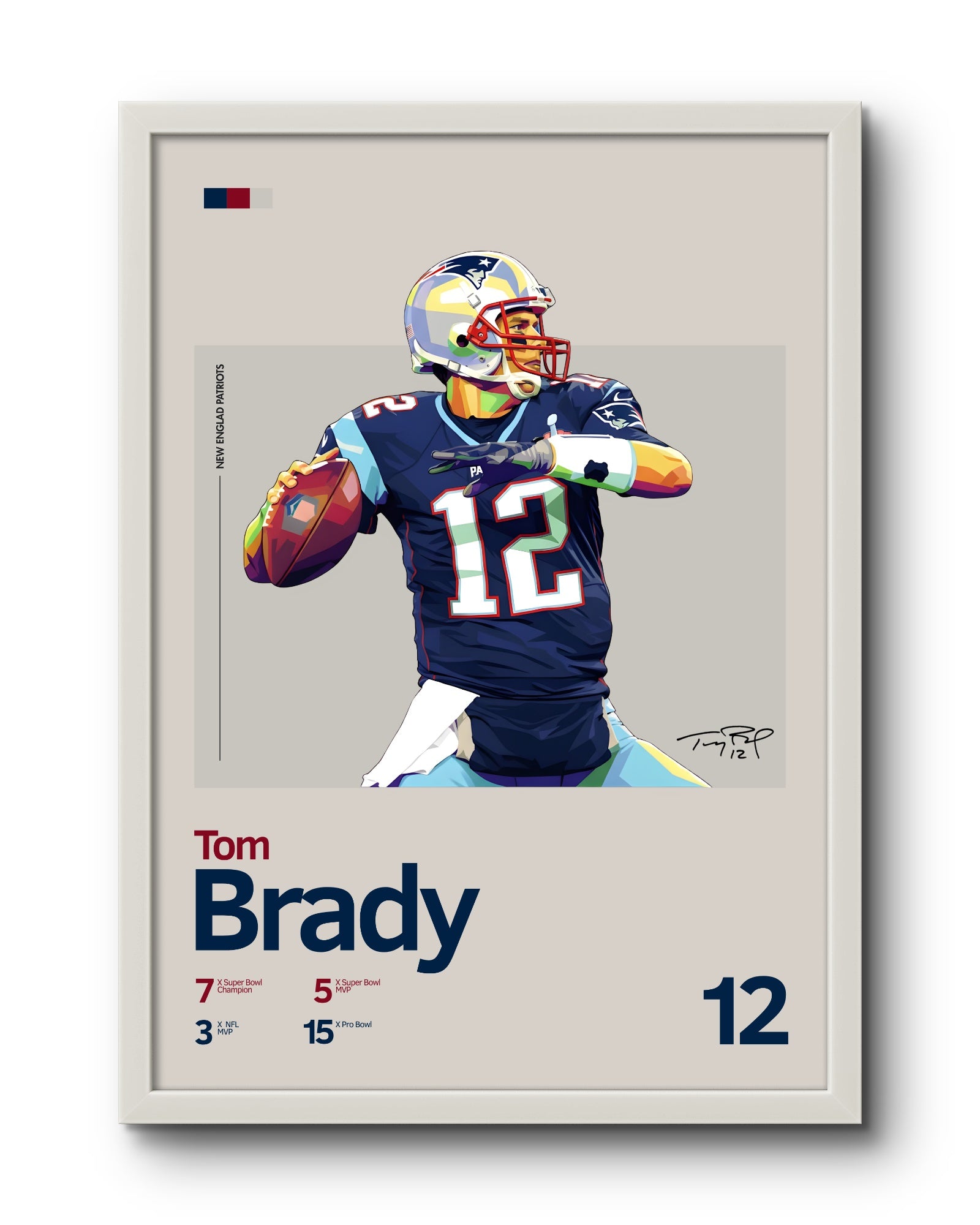 Quadro: Tom Brady (NEP)