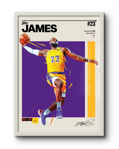 Quadro: Lebron James / Los Angeles Lakers (NBA)