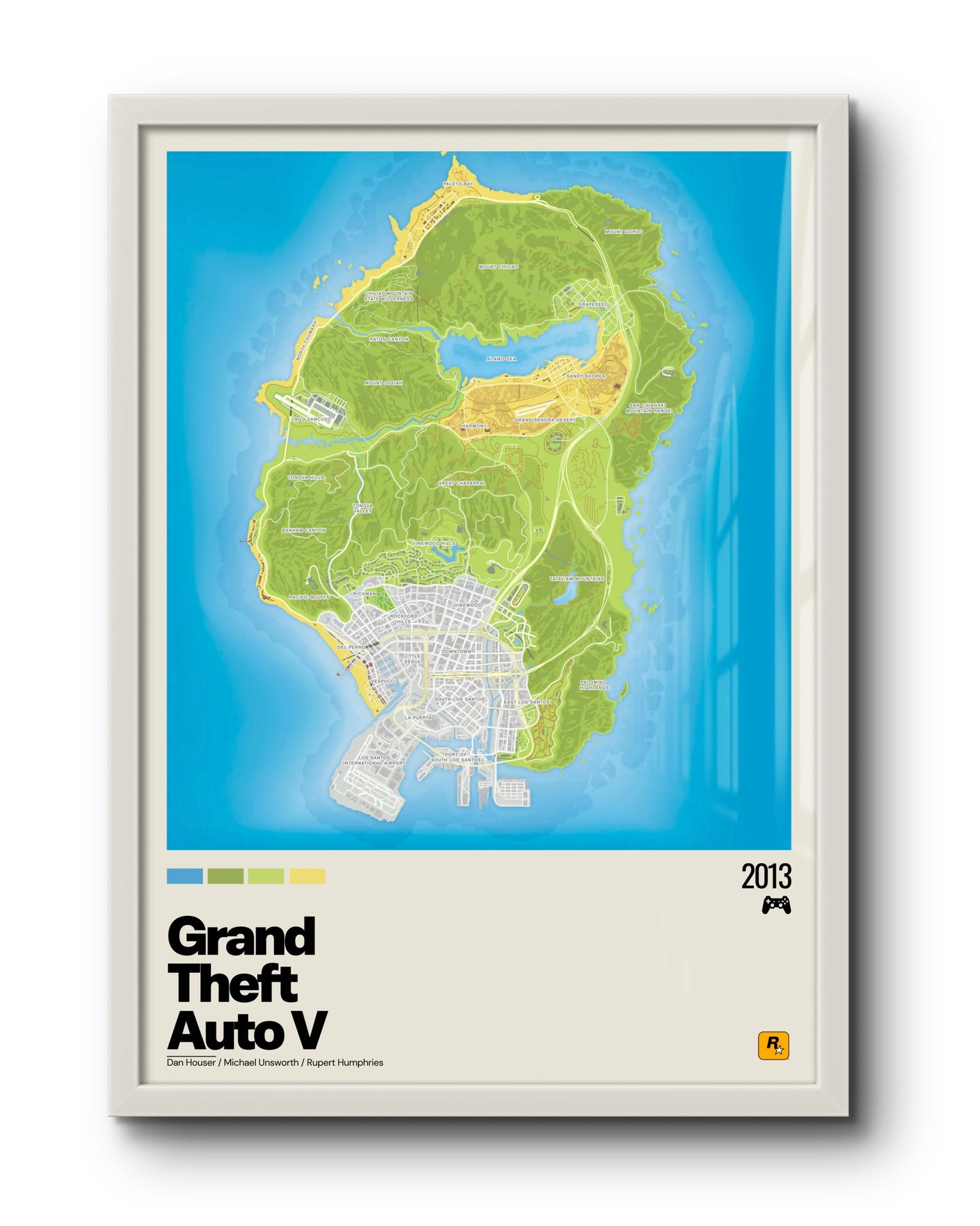Quadro: Mapa Grand Theft Auto V (GTA V)
