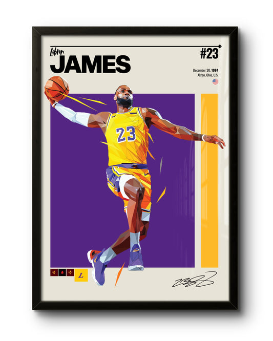 Quadro: Lebron James / Los Angeles Lakers (NBA)
