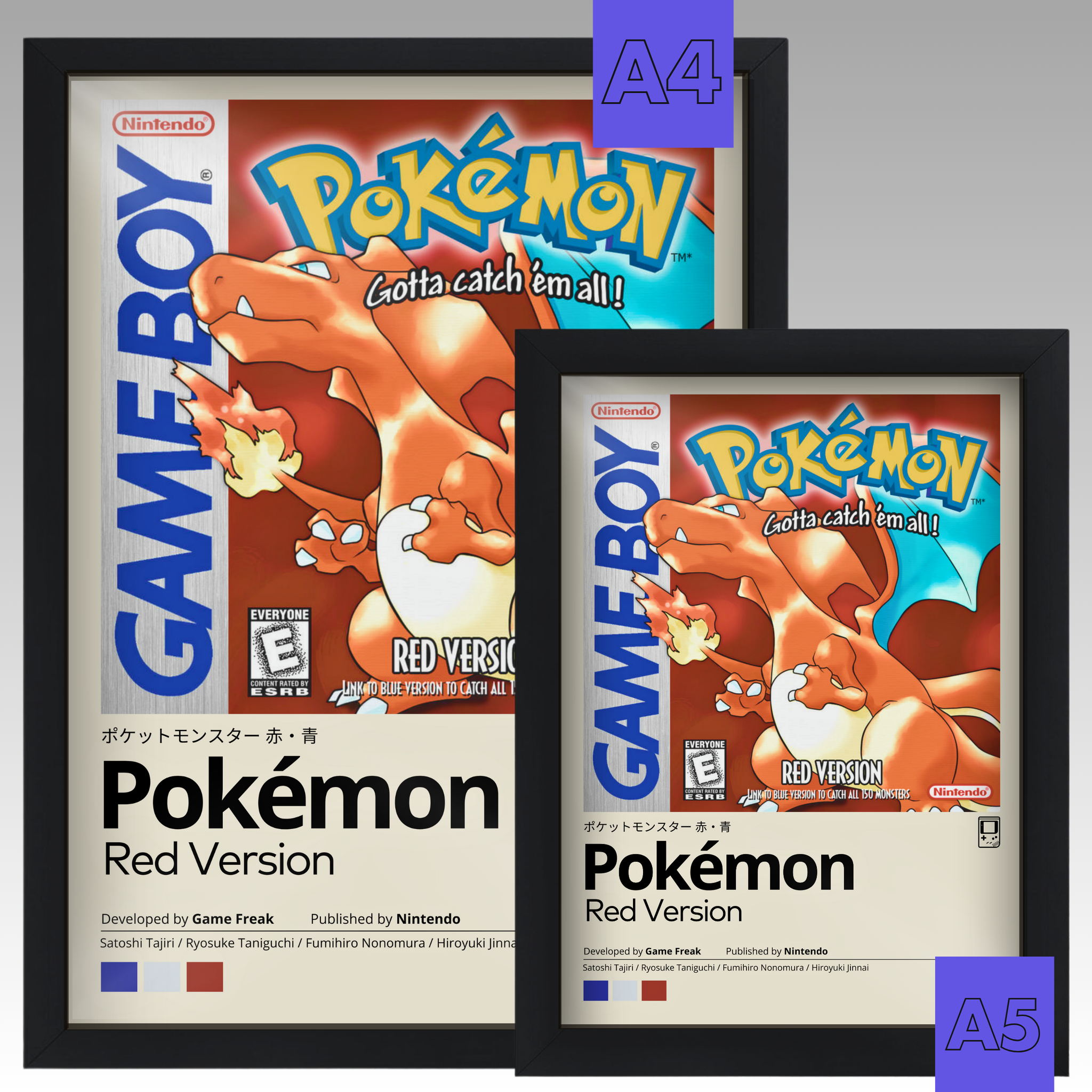 Quadro: Pokémon Red (1996) - Quadraê
