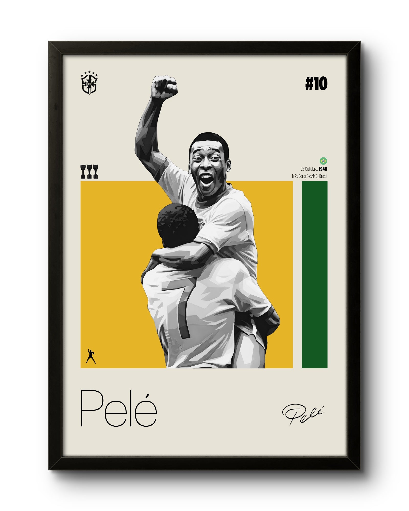 Quadro: Pelé (Brasil)