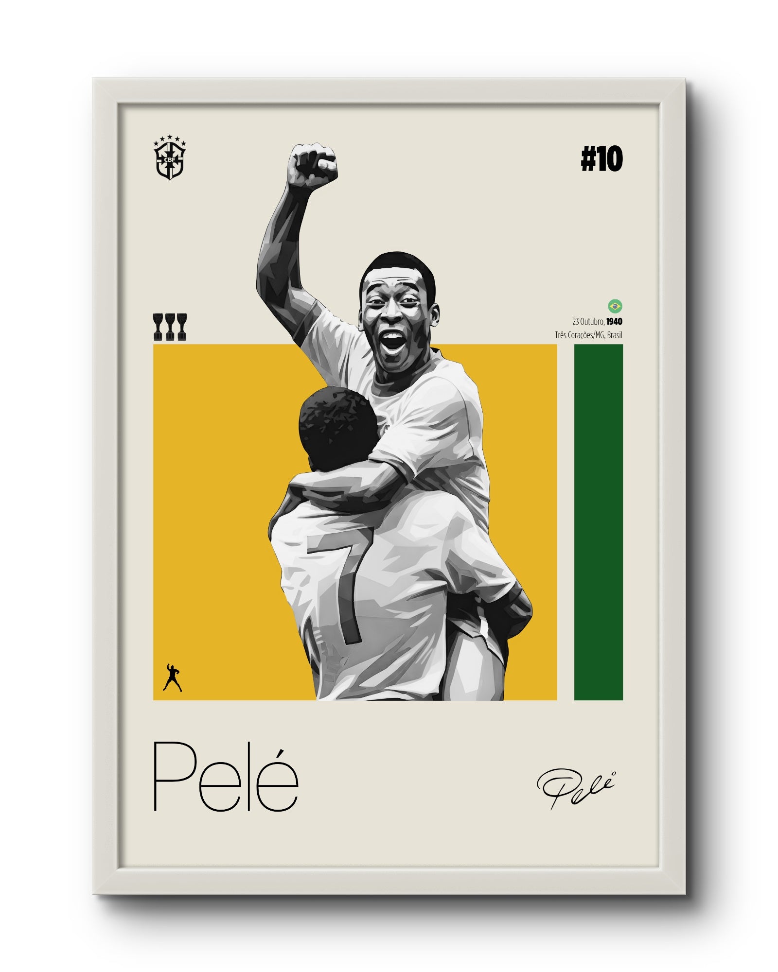 Quadro: Pelé (Brasil)