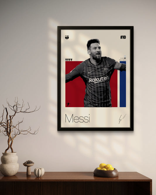 Quadro: Lionel Messi (FCB)