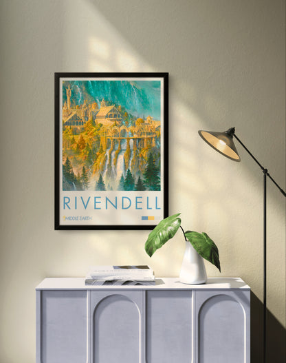 Quadro: Rivendell / Valfenda (O Senhor dos Anéis)