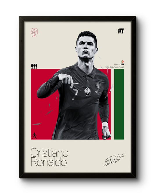 Quadro: Cristiano Ronaldo (Portugal)