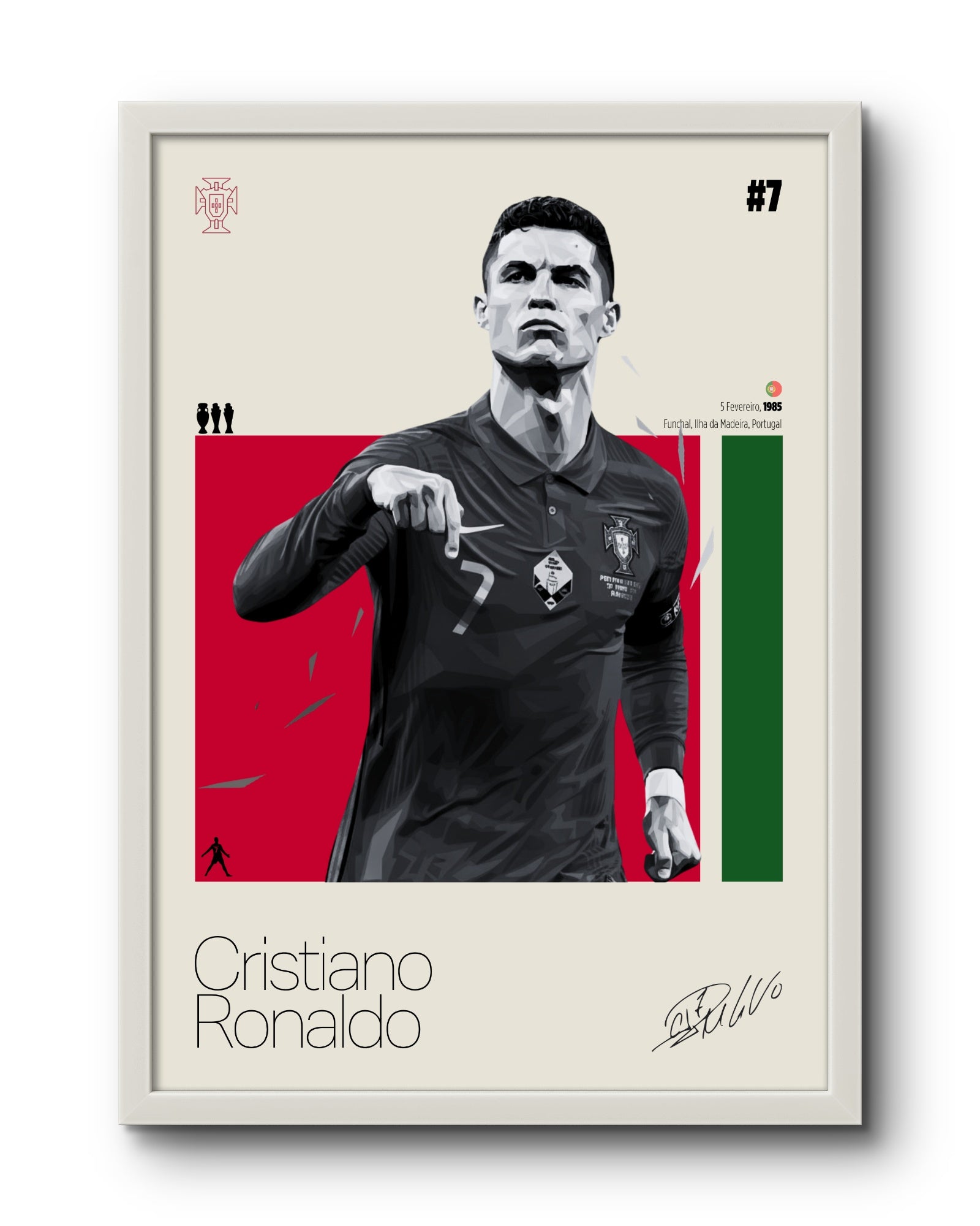 Quadro: Cristiano Ronaldo (Portugal)