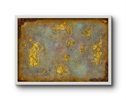 Quadro: Mapa Azeroth (World of Warcraft)