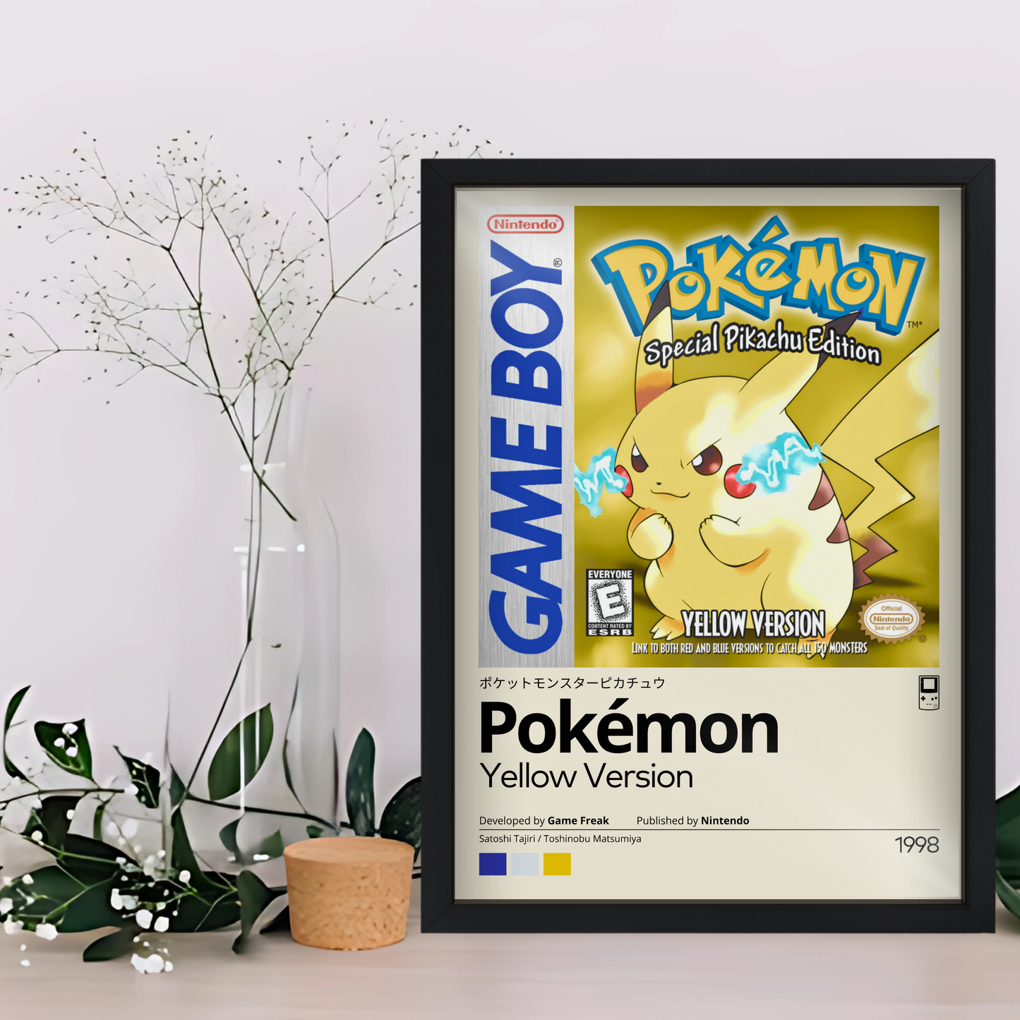 Quadro: Pokémon Yellow (1998) - Quadraê