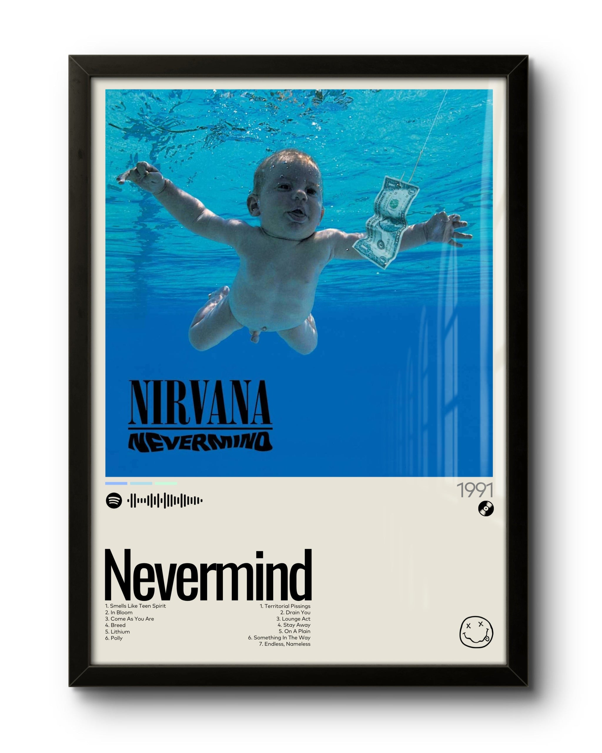 Quadro: Nevermind (1991) by Nirvana