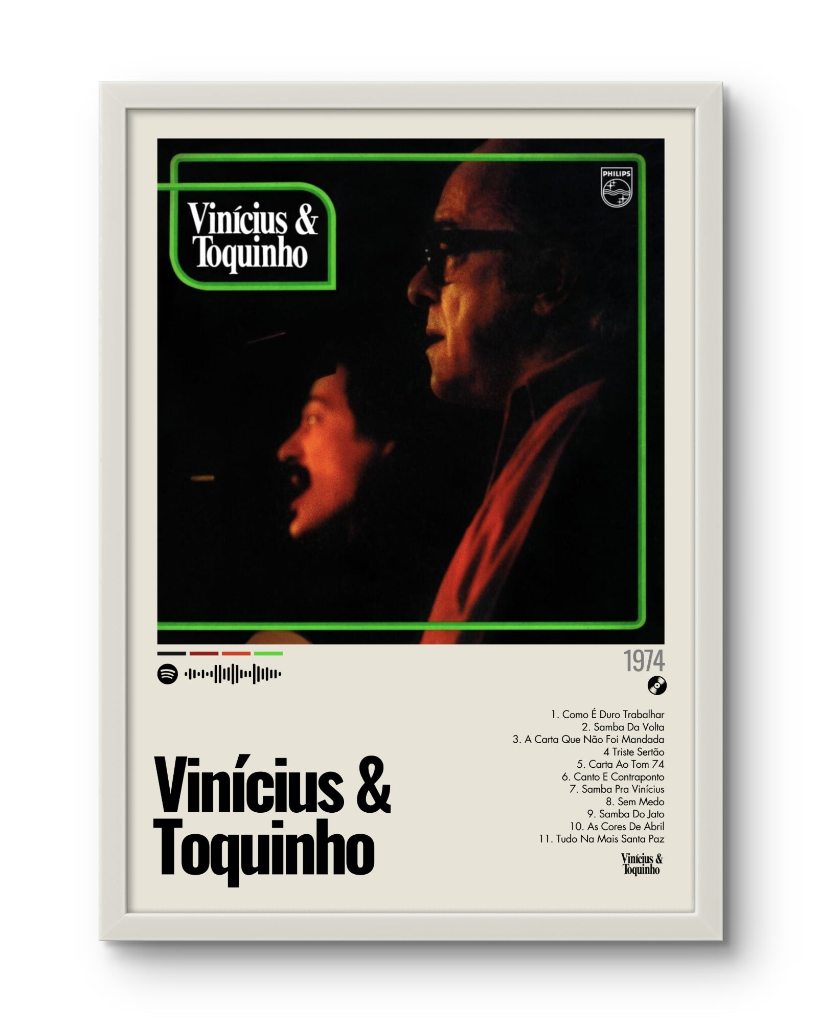 Quadro: Vinícius & Toquinho (1974) por Vinícius de Moraes & Toquinho