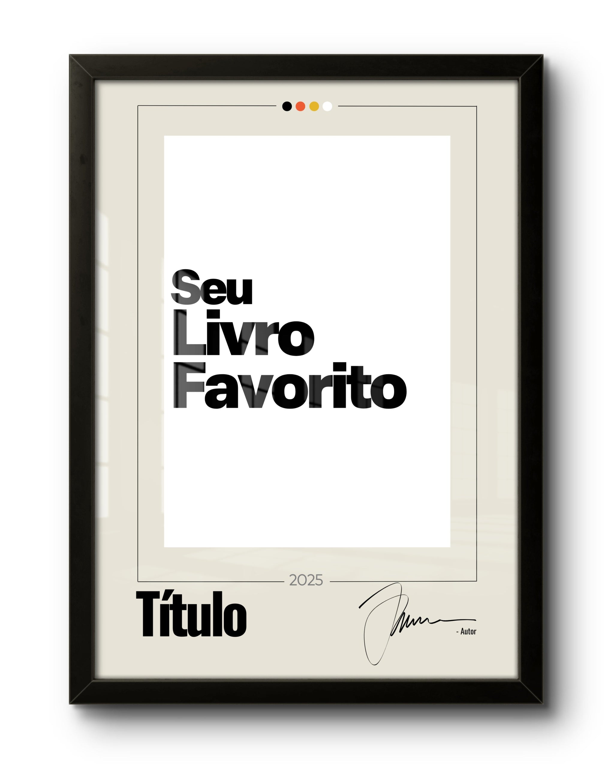 Quadro: PERSONALIZE Seu Livro (2025)