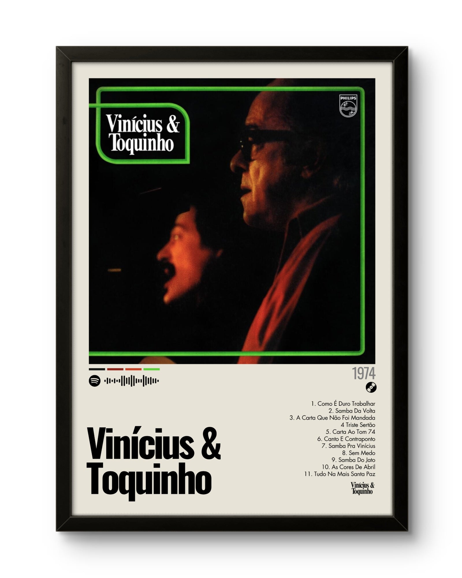 Quadro: Vinícius & Toquinho (1974) por Vinícius de Moraes & Toquinho
