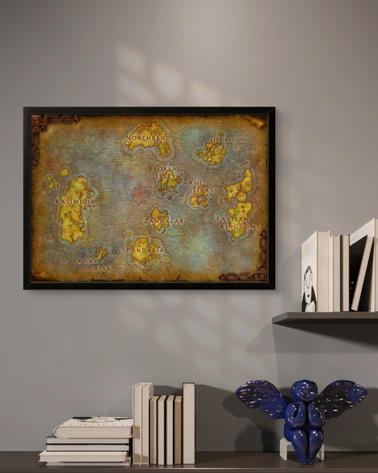 Quadro: Mapa Azeroth (World of Warcraft)