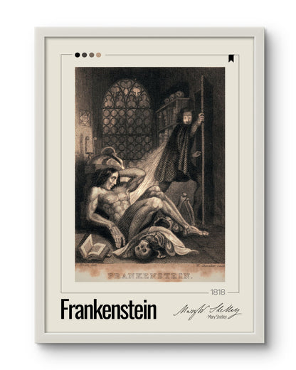 Quadro: Frankenstein (1818) by Mary Shelley