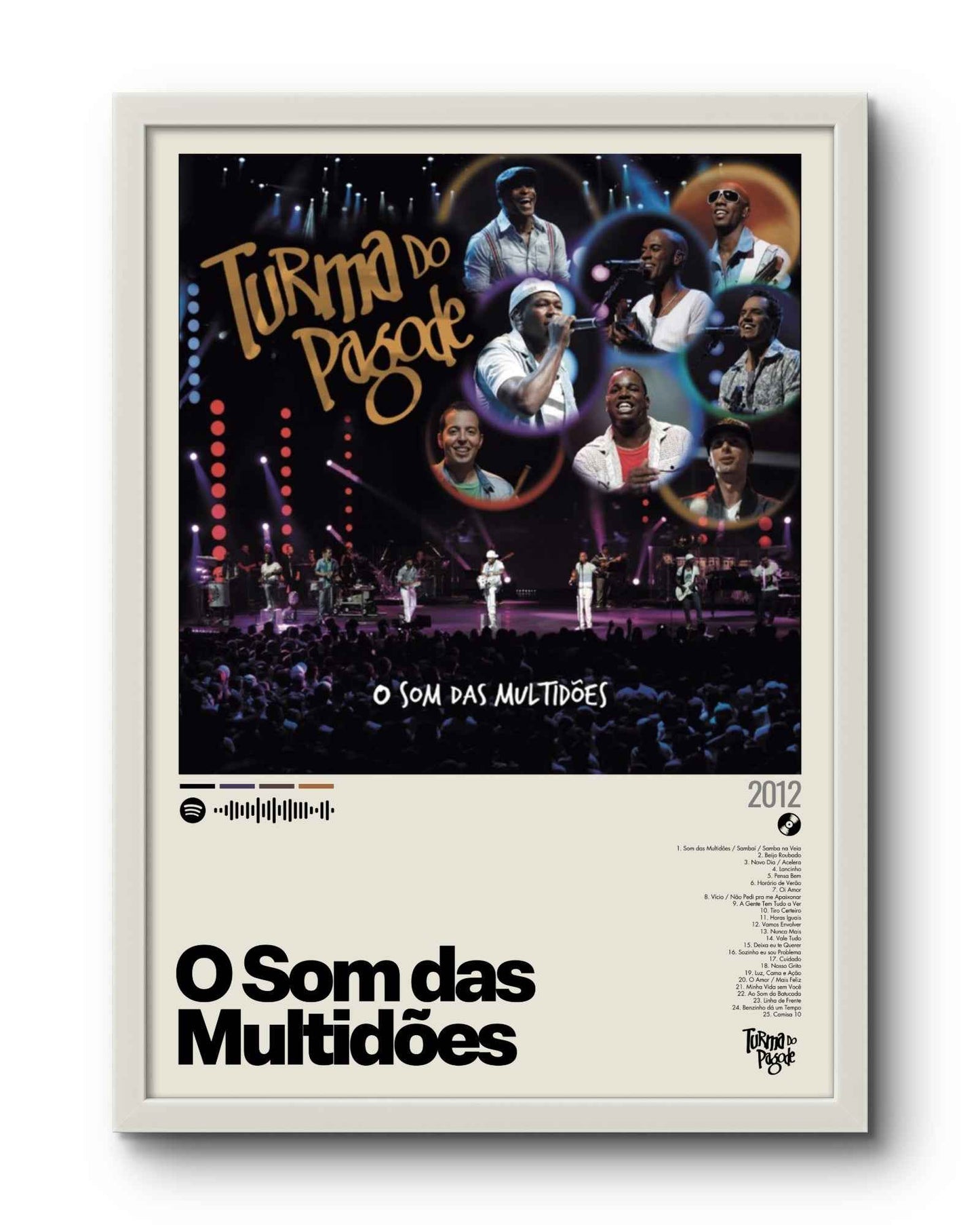 Quadro: O Som das Multidões (2012) por Turma do Pagode