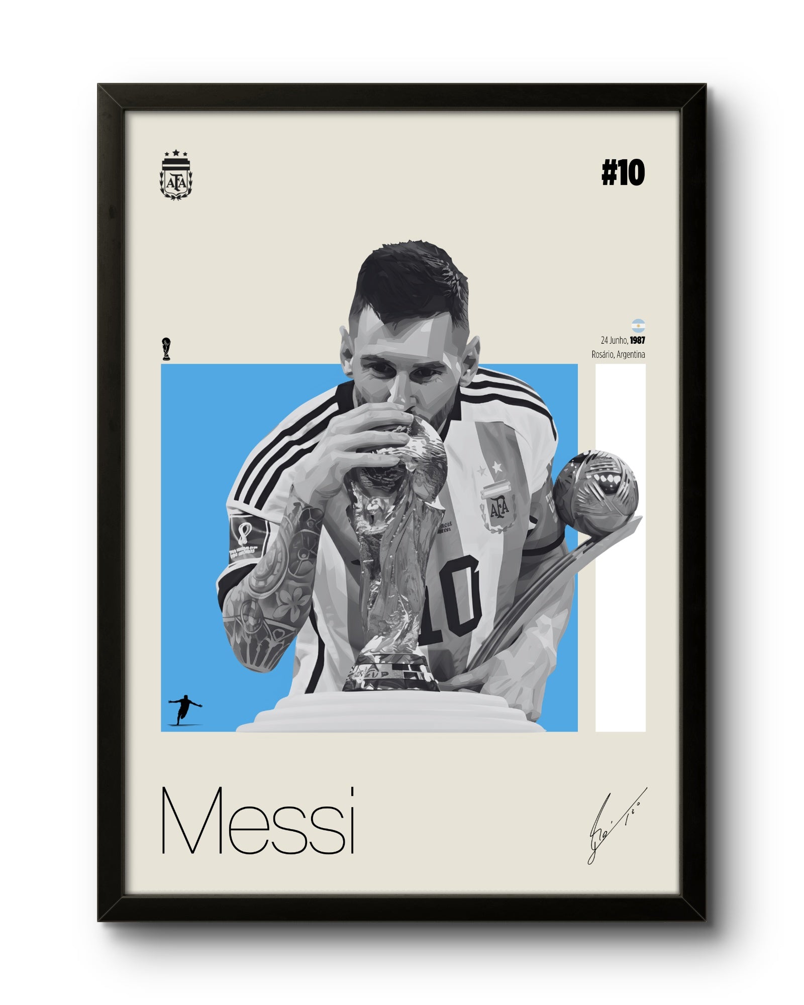 Quadro: Lionel Messi (Argentina)