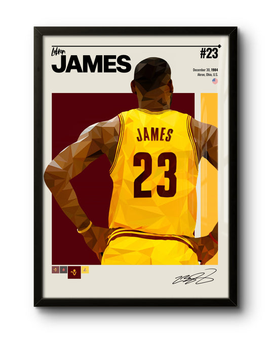 Quadro: Lebron James / Cleveland Cavaliers (NBA)