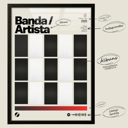 Quadro: PERSONALIZE Discografia (2025)