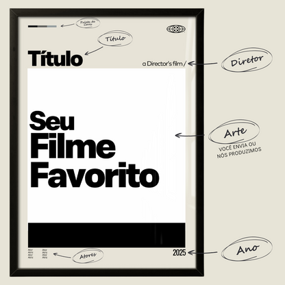Quadro: PERSONALIZE Seu Filme (2025)