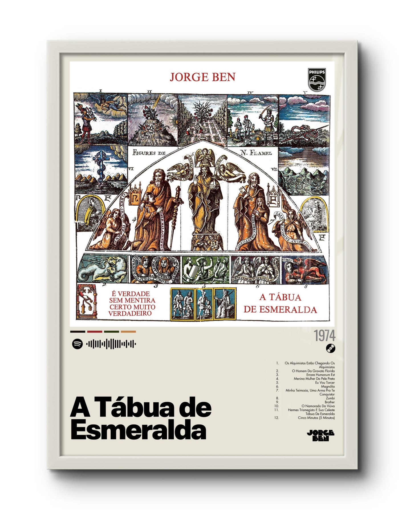 Quadro: A Tábua de Esmeralda (1974) por Jorge Ben