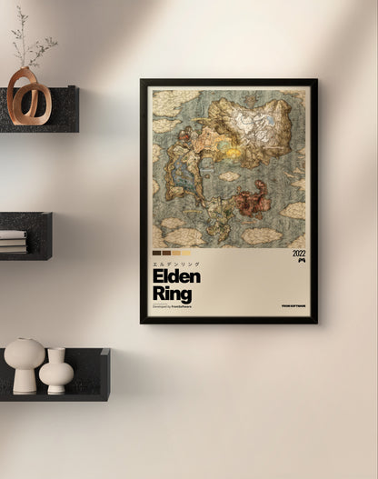 Quadro: Mapa The Lands Between (Elden Ring)