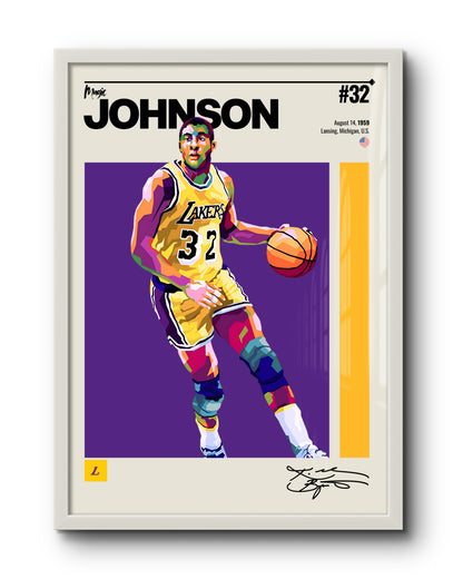 Quadro: Magic Johnson / Los Angeles Lakers (NBA)