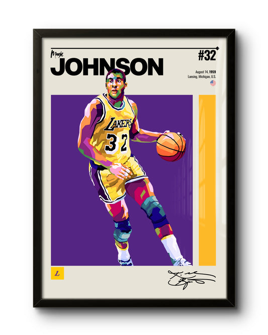 Quadro: Magic Johnson / Los Angeles Lakers (NBA)