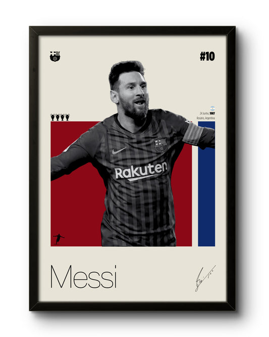 Quadro: Lionel Messi (FCB)