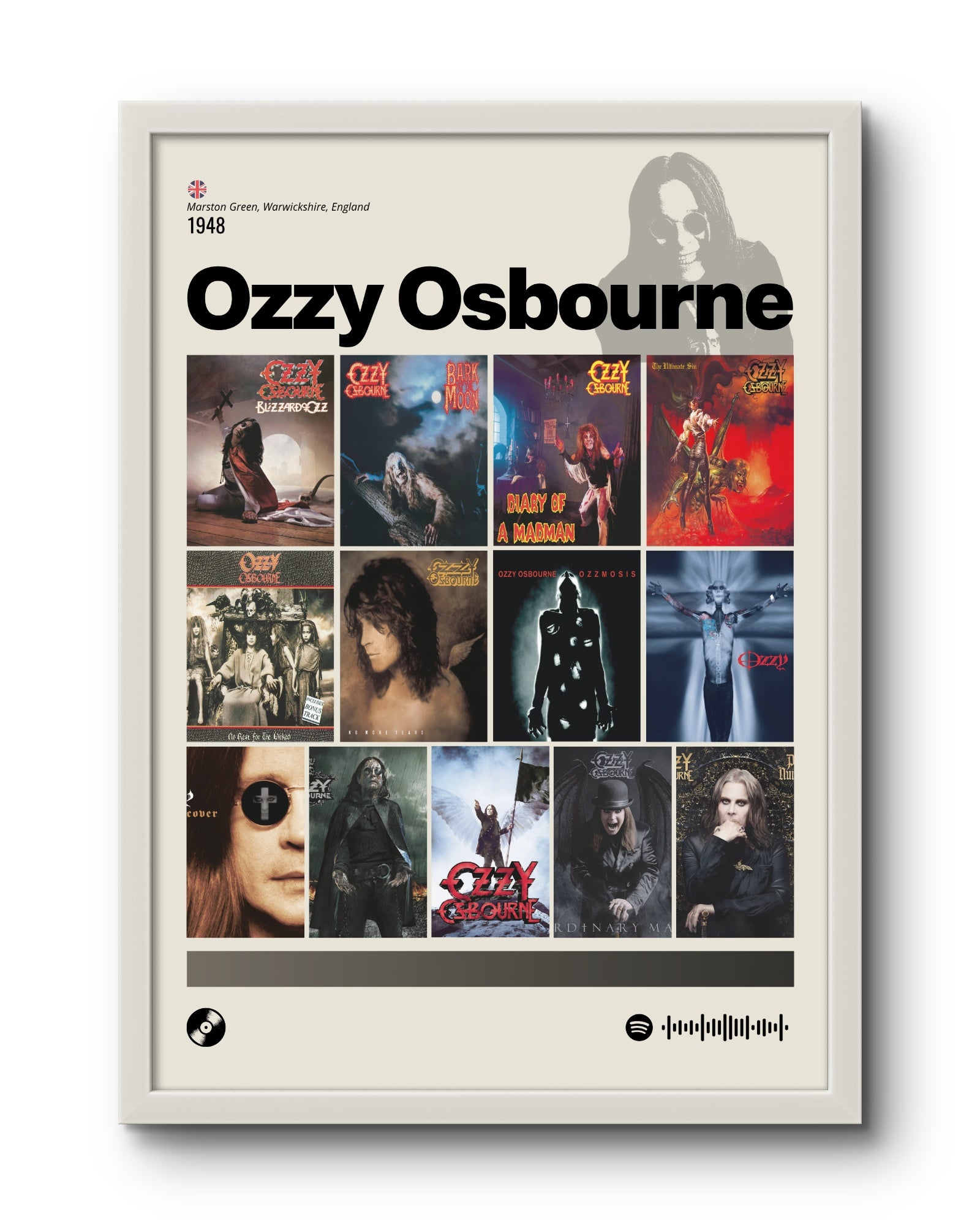Quadro: Ozzy Osbourne / Discografia (1948)