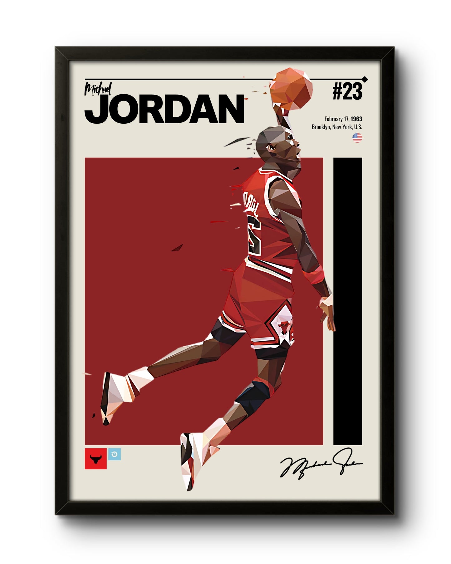Quadro: Michael Jordan / Chicago Bulls (NBA)