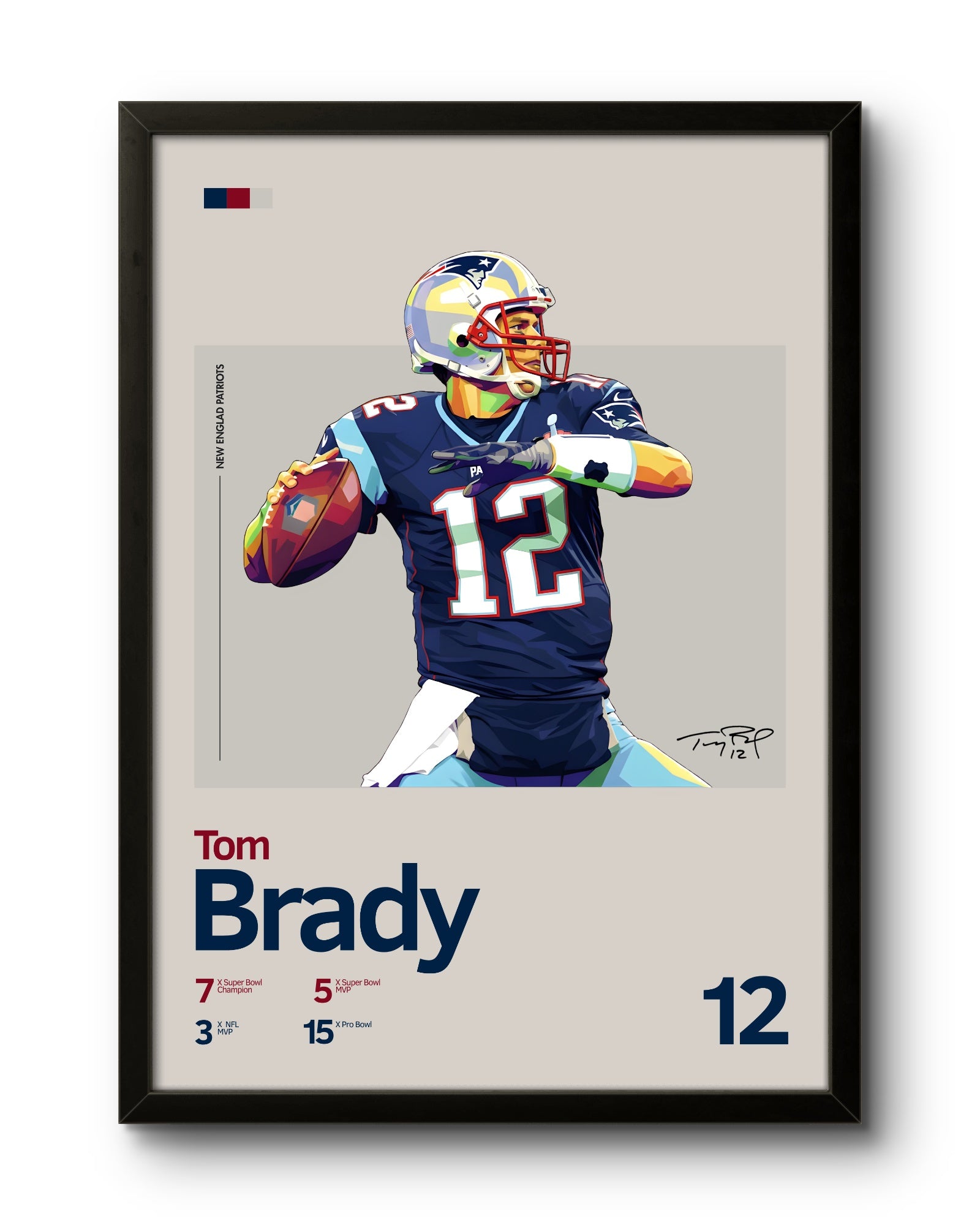 Quadro: Tom Brady (NEP)