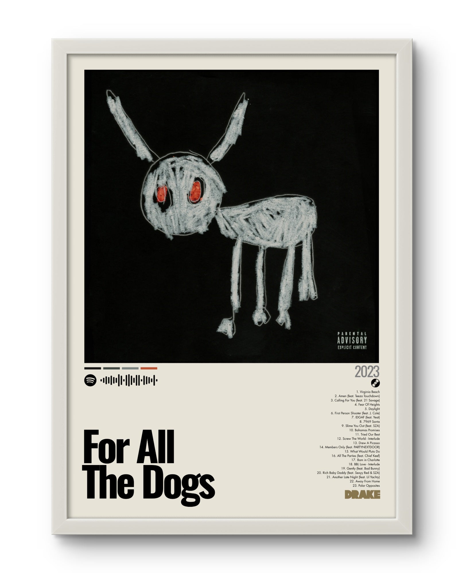 Quadro: For All The Dogs (2023) by Drake