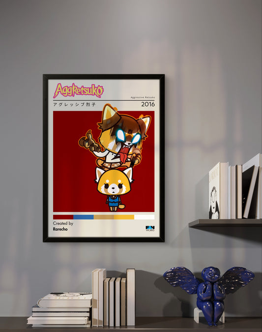 Quadro: Aggretsuko (2016) - Quadraê