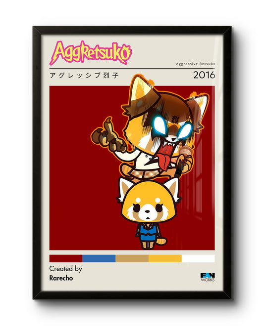 Quadro: Aggretsuko (2016) - Quadraê