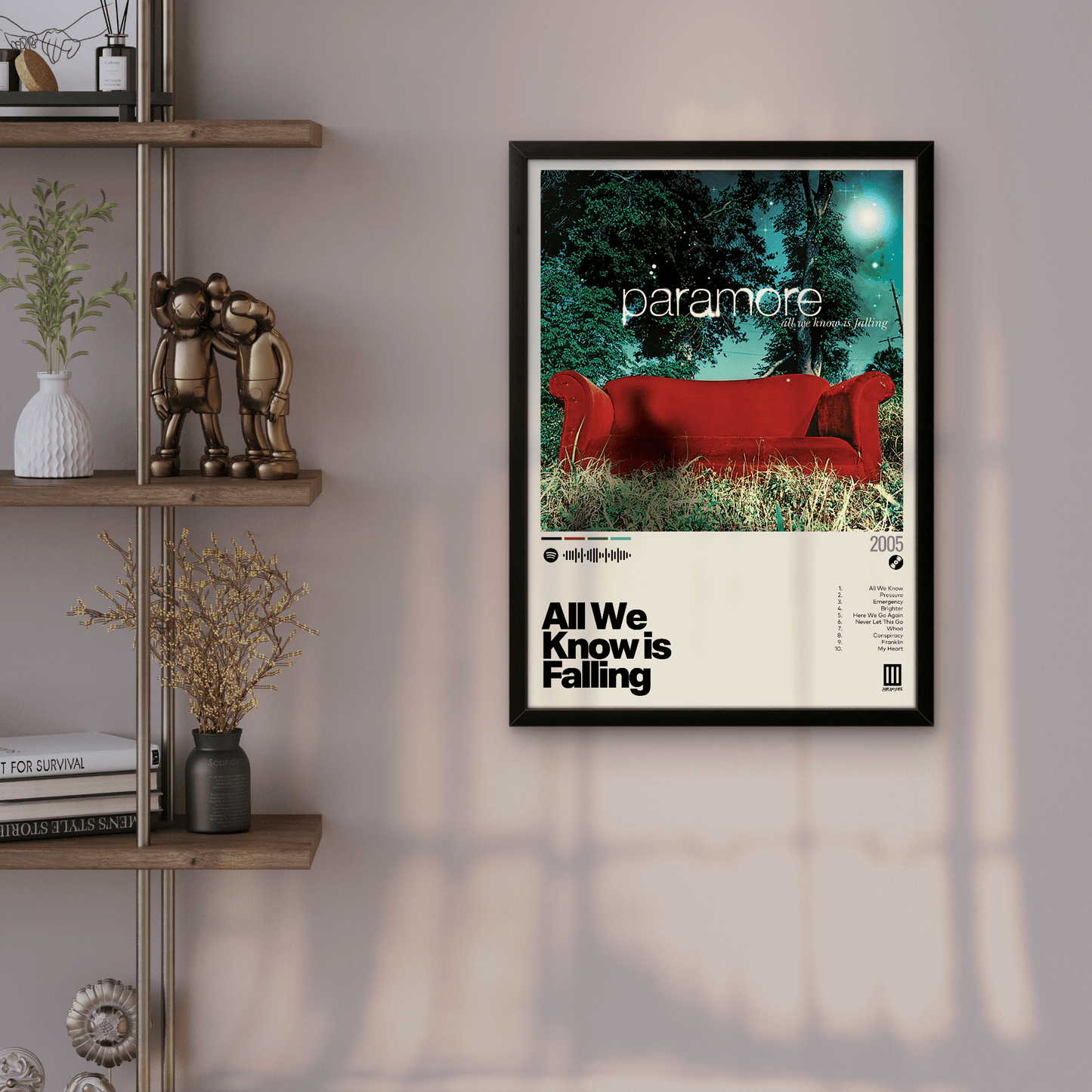 Quadro: All We Know is Falling (2005) by Paramore - Quadraê