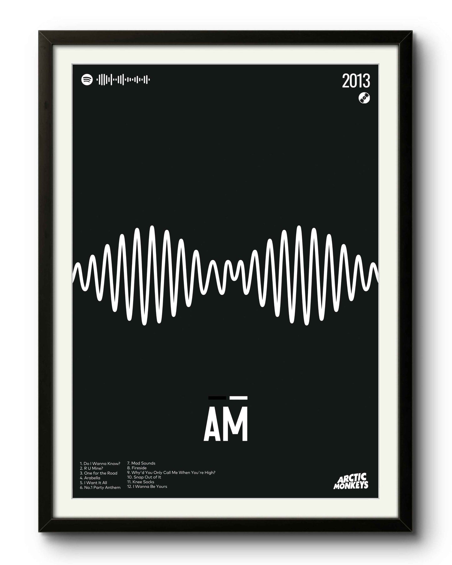 Quadro: AM (2013) by Arctic Monkeys / Full Canvas