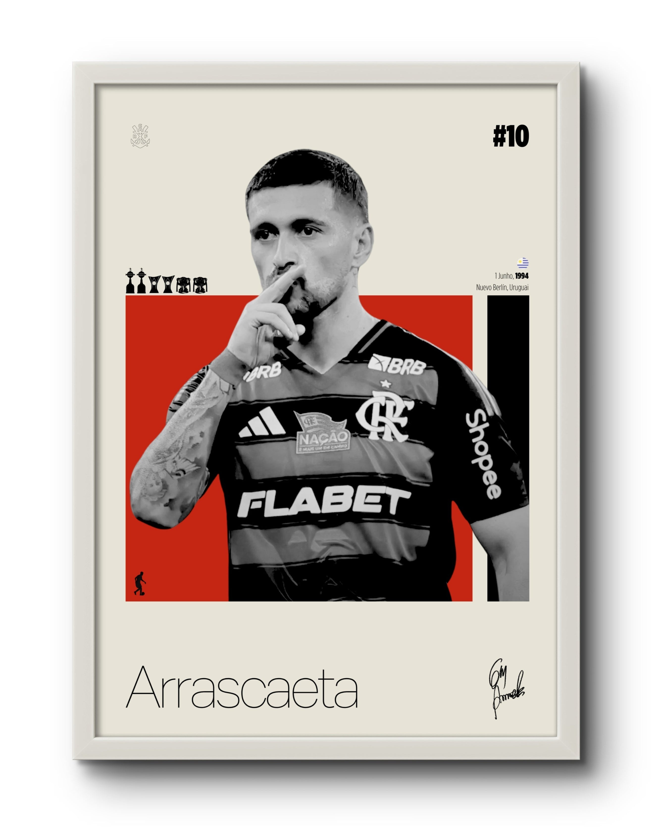 Quadro: Arrascaeta (CRF) - Quadraê