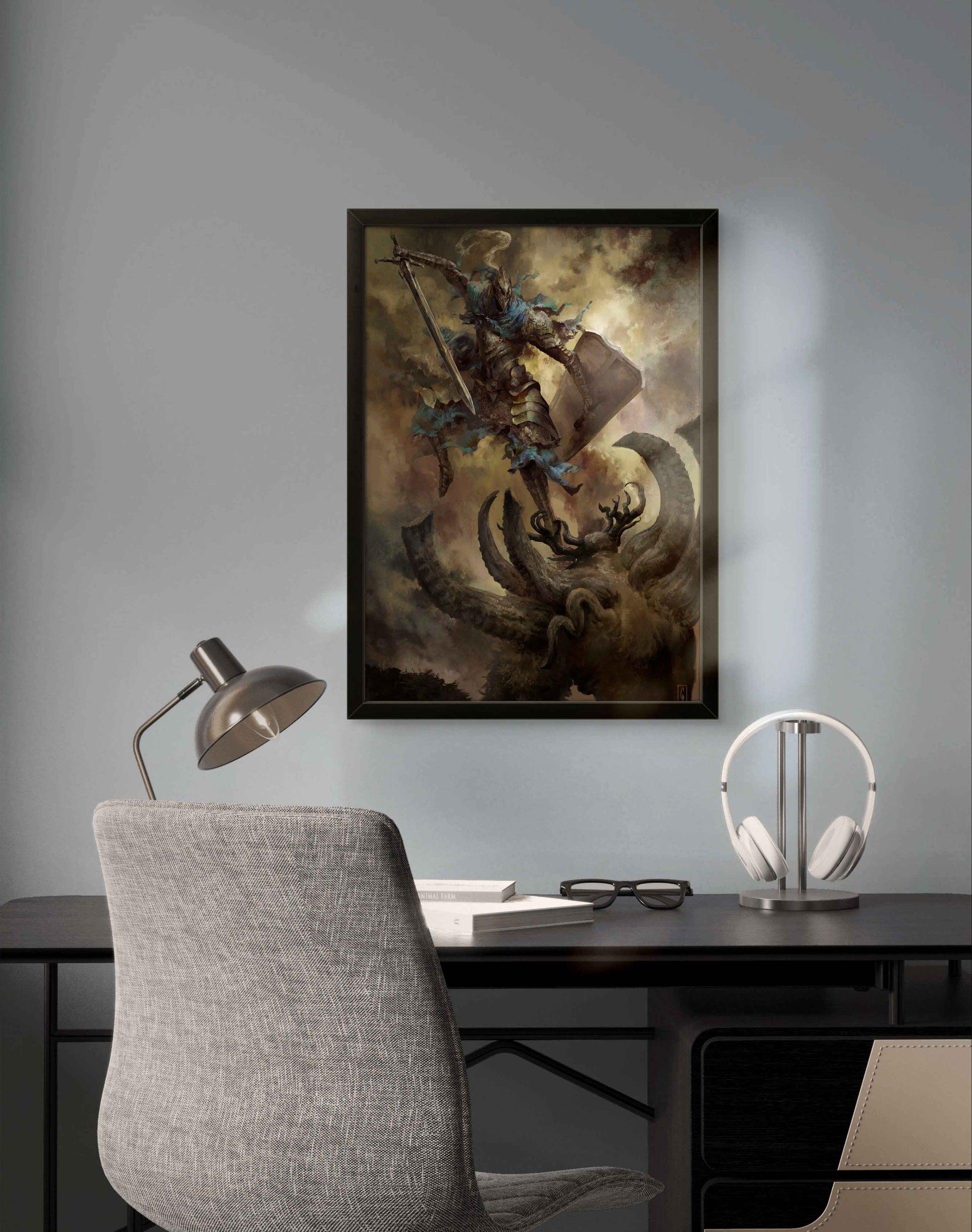 Quadro: Artorias / Full Canvas (Dark Souls) - Quadraê