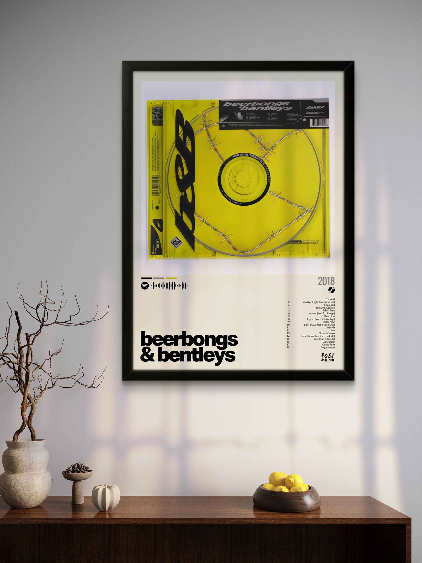 Quadro: beerbongs & bentleys (2018) by Post Malone