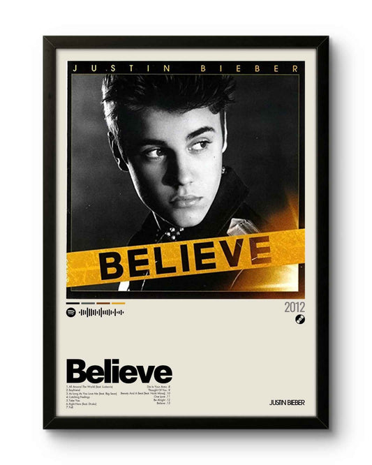 Quadro: Believe (2012) by Justin Bieber - Quadraê