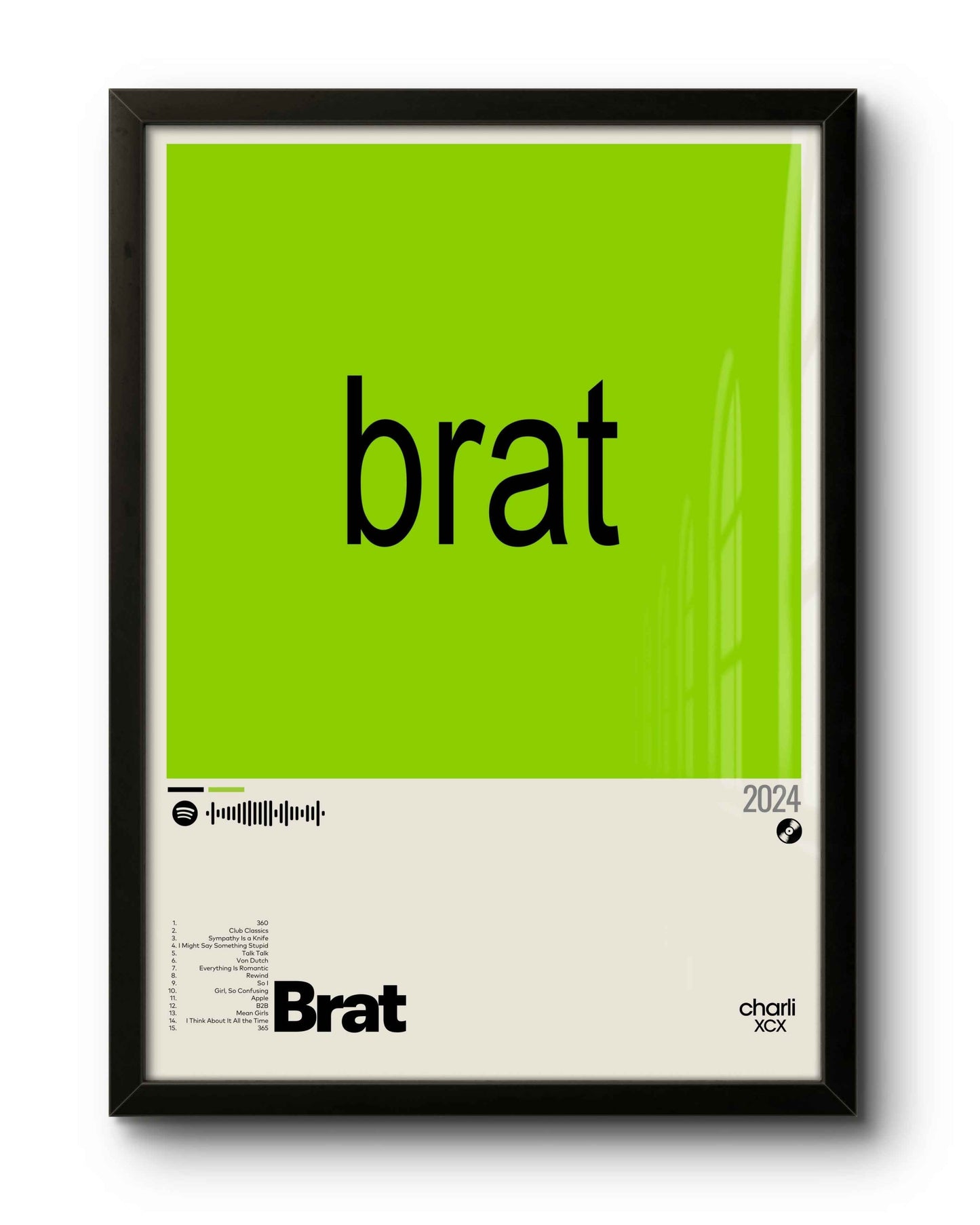 Quadro: Brat (2024) by Charli XCX - Quadraê