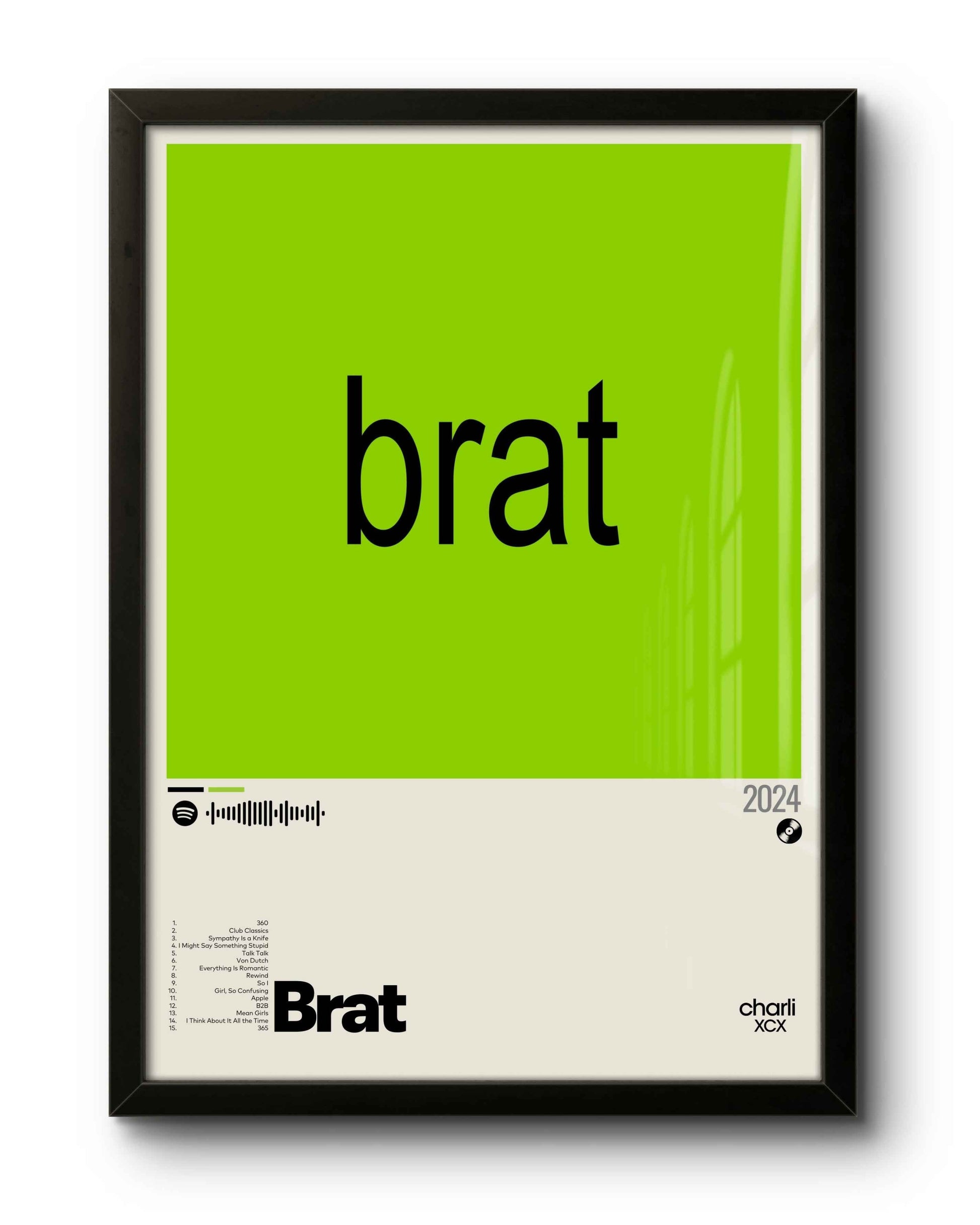 Quadro: Brat (2024) by Charli XCX - Quadraê