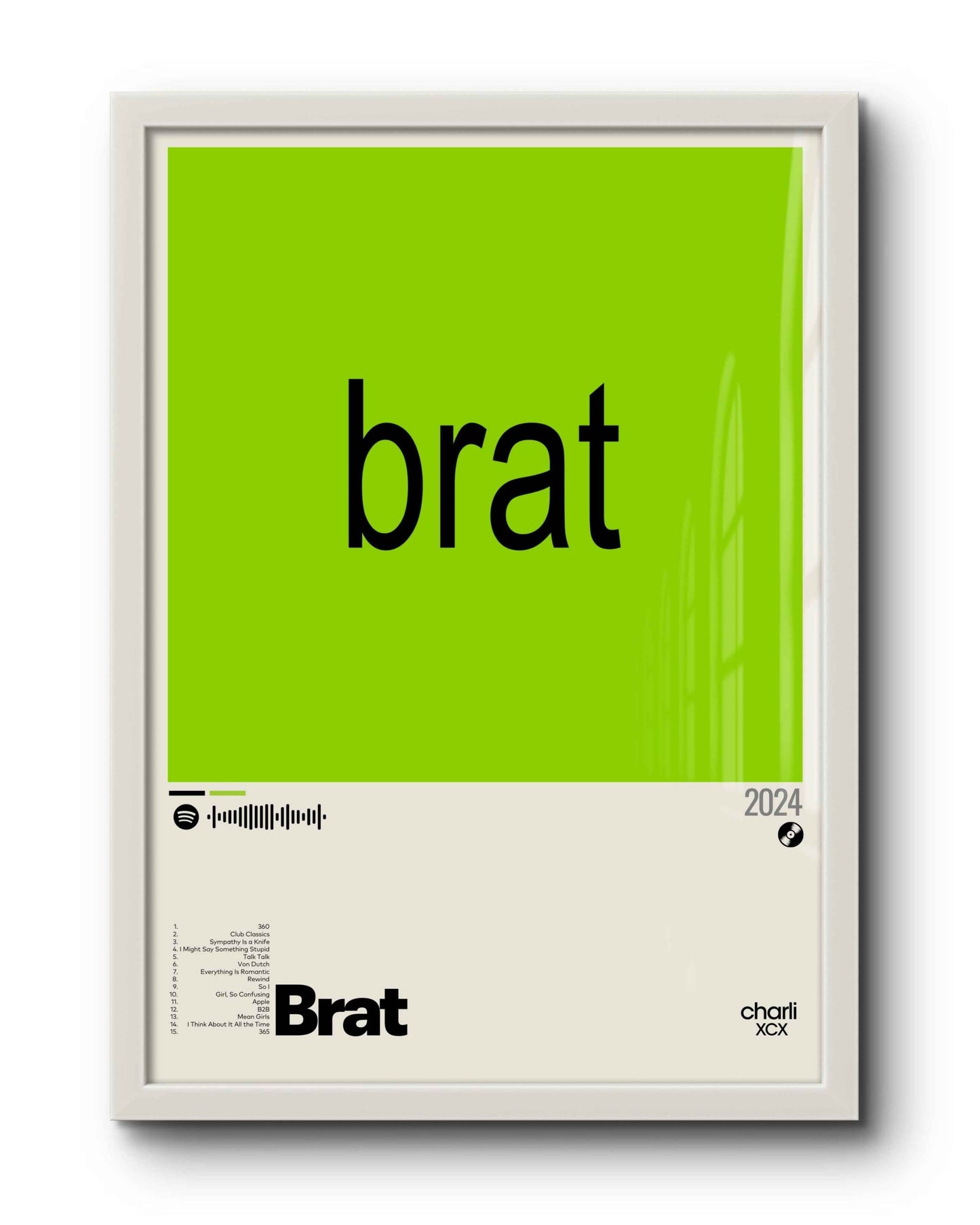 Quadro: Brat (2024) by Charli XCX - Quadraê
