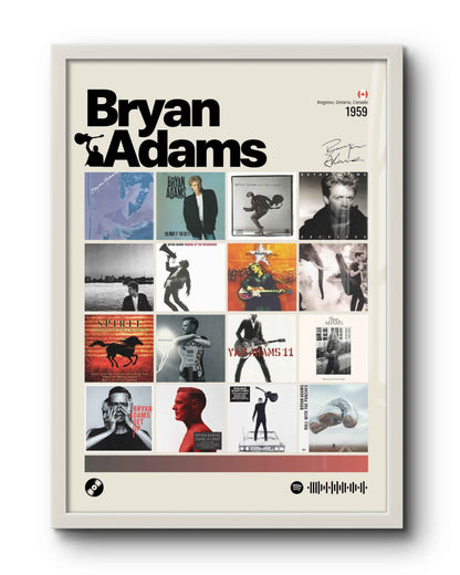 Quadro: Bryan Adams / Discografia (1959)