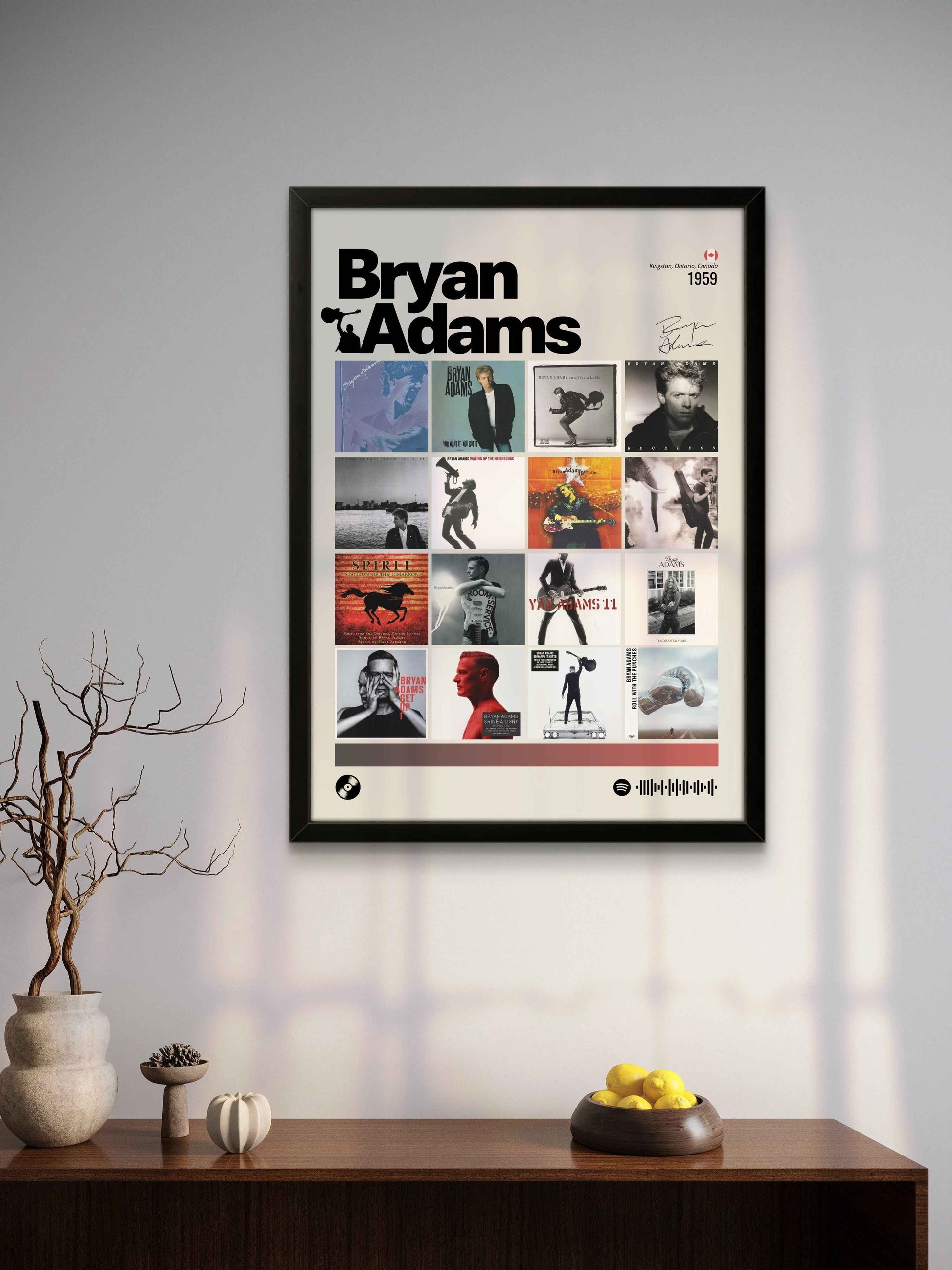 Quadro: Bryan Adams / Discografia (1959)